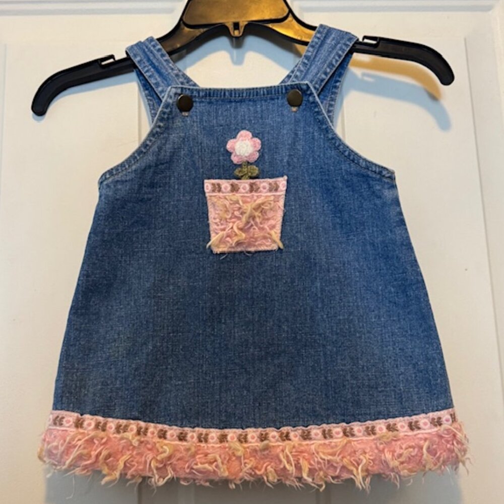 Vintage Cach Cach Jumper Dress Top sz 2T